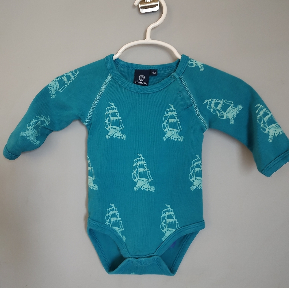 ej sikke lej Danish Infant Boys Onesie